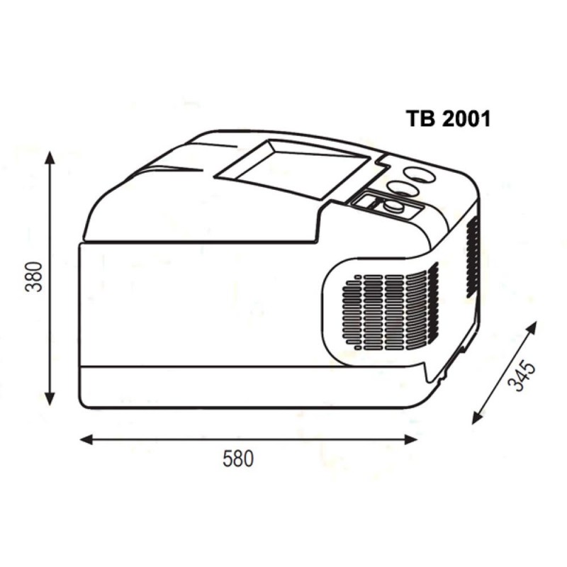 Компрессорный автохолодильник Indel B TB2001
