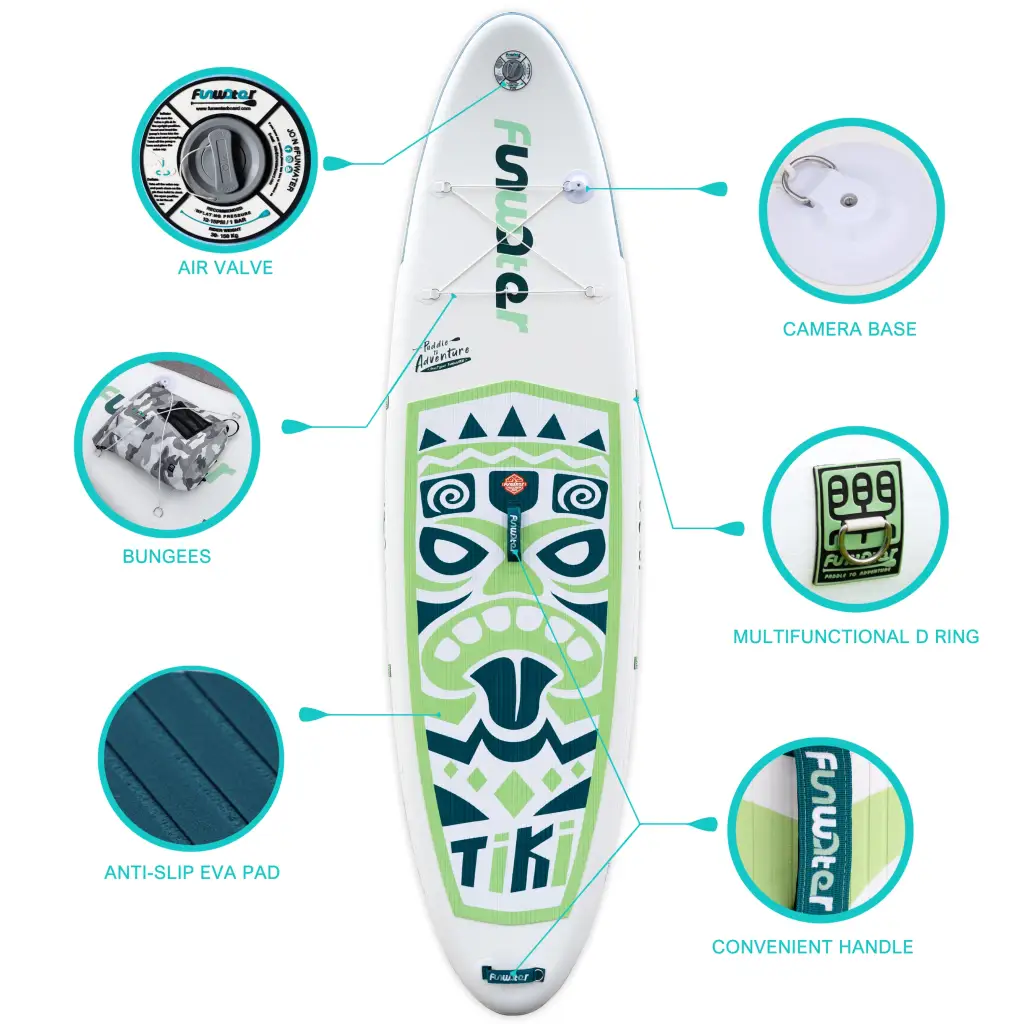 SUP-доска FunWater Tiki Green 106