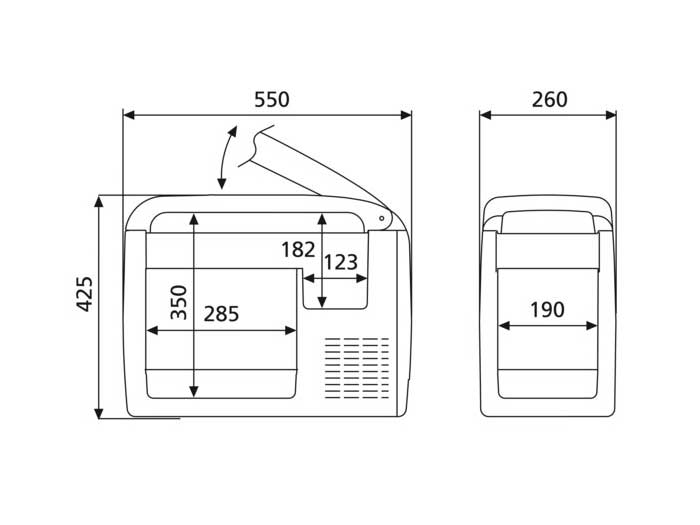 Автохолодильник компрессорный Dometic CDF 26