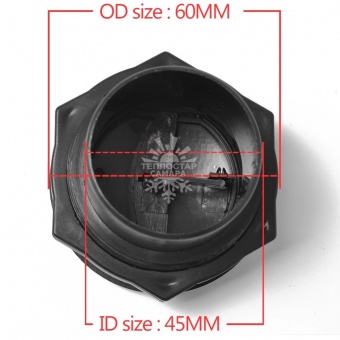 Решетка (жалюзи поворотные наклонные) Ф 45 мм