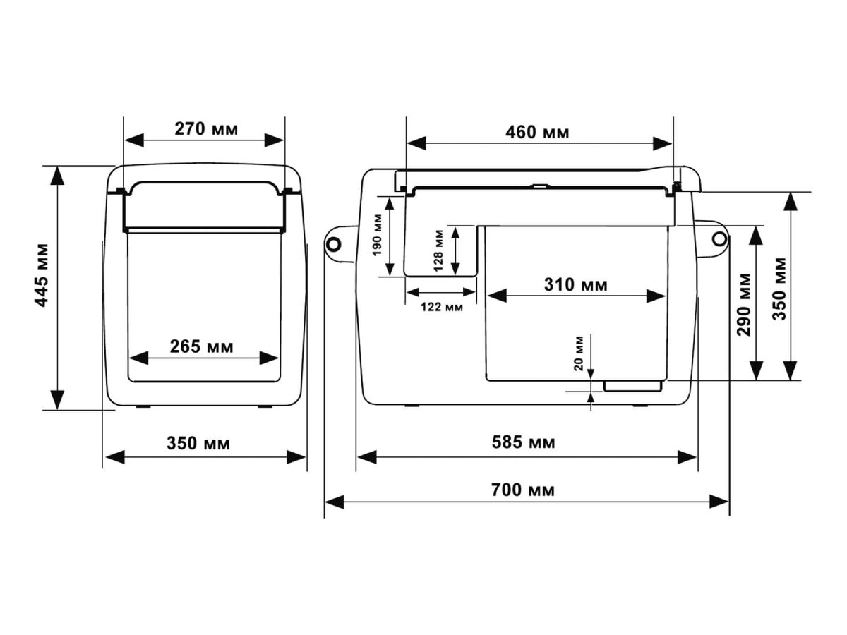 Компрессорный автохолодильник Indel B TB41A