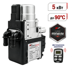 Автономный предпусковой подогреватель двигателя СЕВЕРМАКС 5000-2, PREMIUM 12V бензин с пультом ДУ